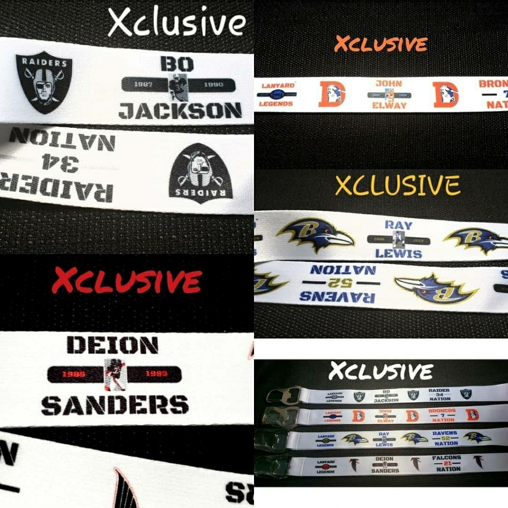 Bo Jackson Deion Sanders Ray Lewis Elway LanYards